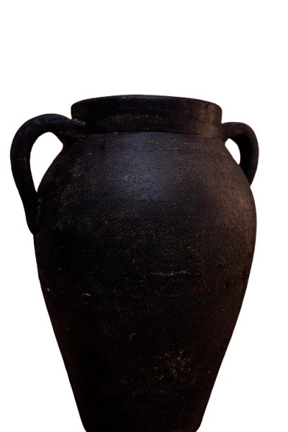 Rustic Ebony Terracotta Vas