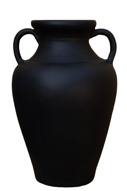 Midnight Elegance Amphora Vase
