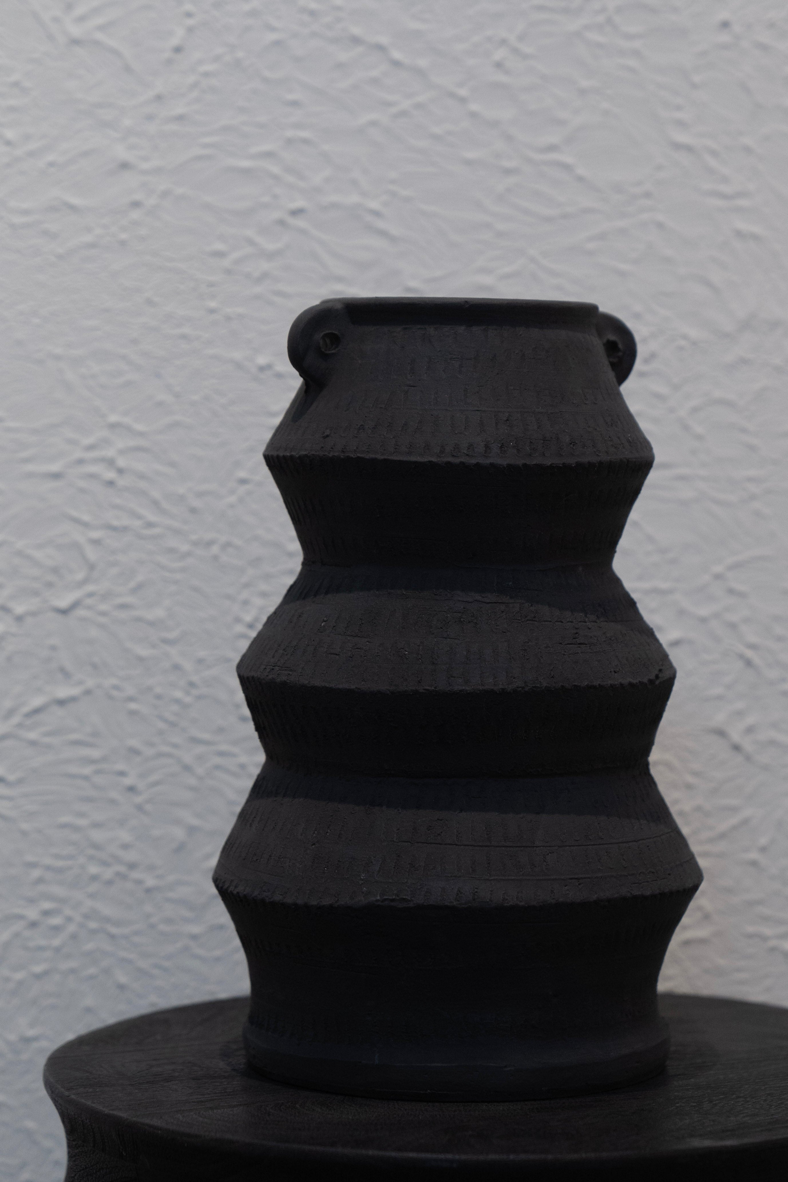 Ebony Tiered Vase