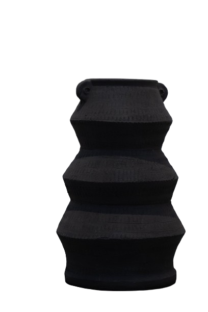 Ebony Tiered Vase